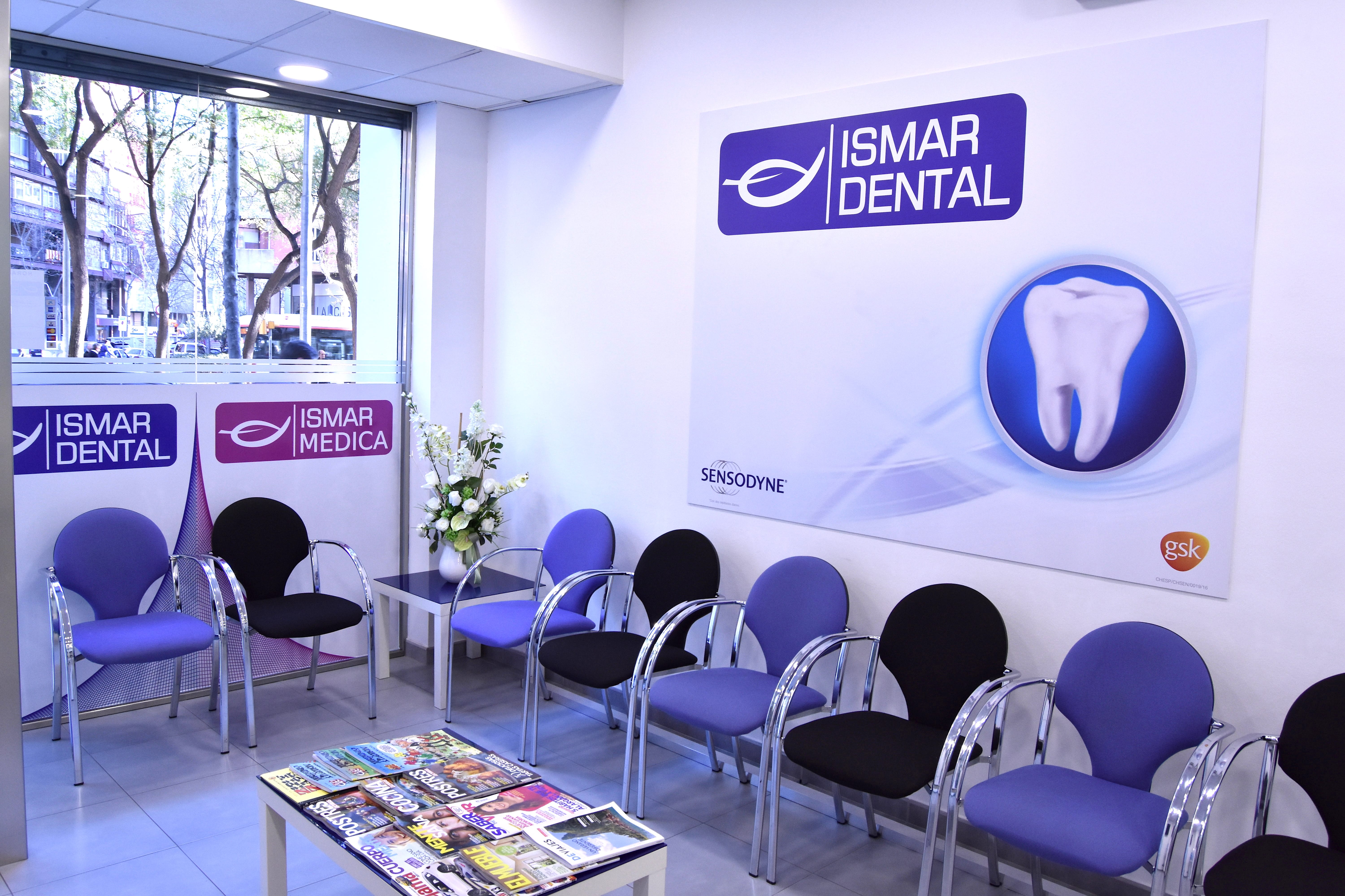 Sala de espera Clínica Dental Ismar Dental en Barcelona